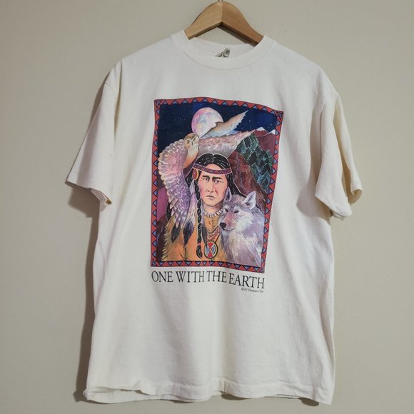 Vintage '92 Human-i-Tees T Shirt Men's L - Picture 1 of 5